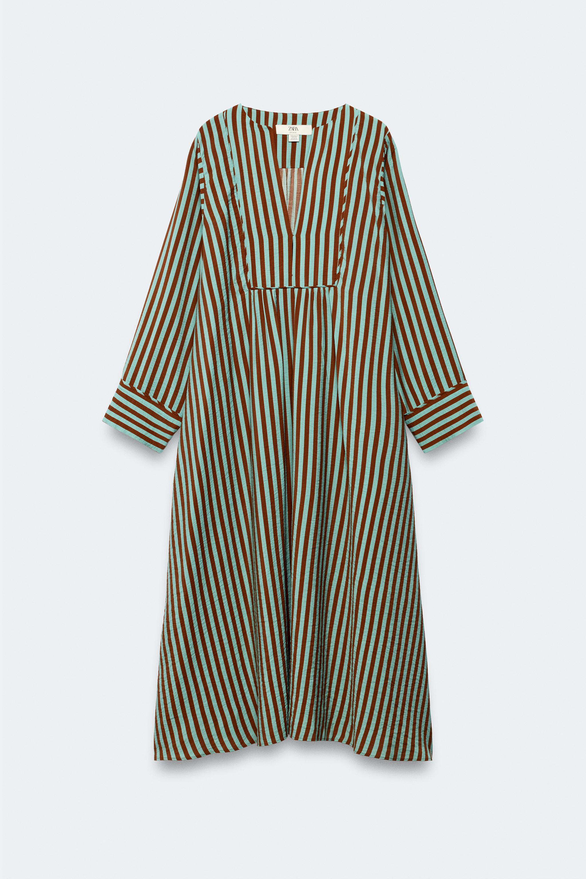 LIMITED EDITION STRIPED KAFTAN DRESS
